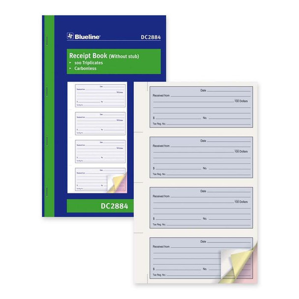 Blueline Receipt Forms Book - 1 Each (BLIDC2884)