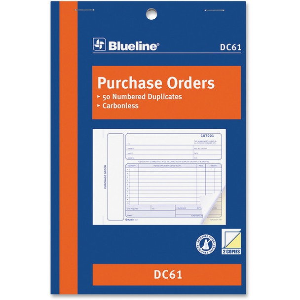 Blueline Purchase Order Form Book - 1 Each (BLIDC61)