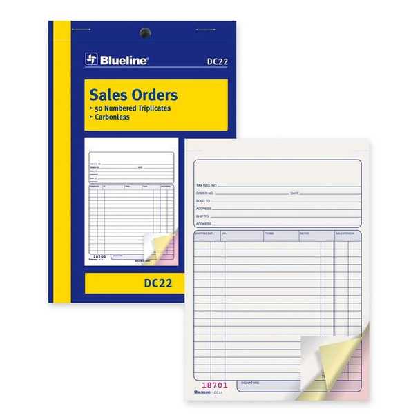 Blueline Sales Order Book - 1 Each (BLIDC22)