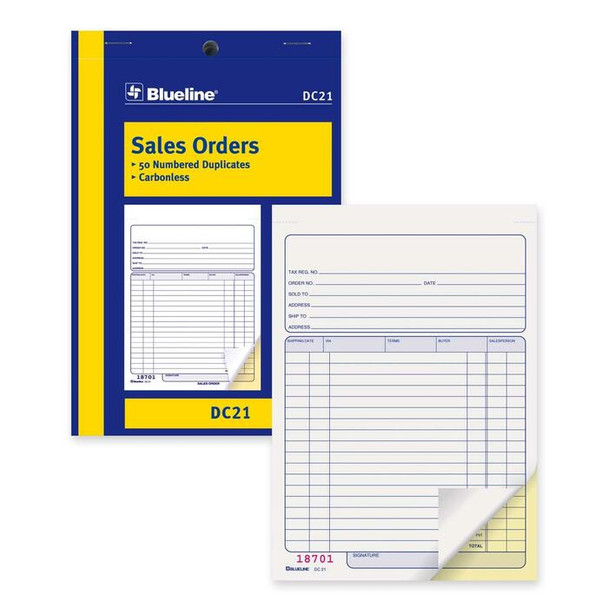 Blueline Sales Order Book - 1 Each (BLIDC21)