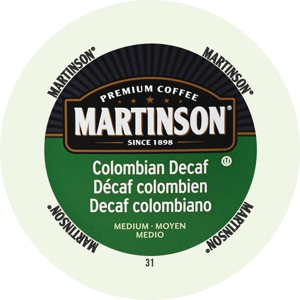 Martinson Colombian Decaf Medium Roast Coffee K-Cup - 24 / Box (MRPCOLDECAF24)
