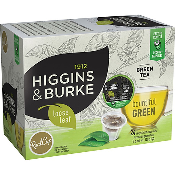 Higgins & Burke Naturals Bountiful Green Tea K-Cup - 24 / Box (MRPHBLLTAME24)