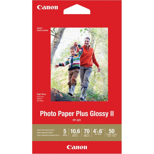 Canon Plus Glossy II PP-301 Inkjet Print Photo Paper - 20 / Pack (CNMPP3014X6)