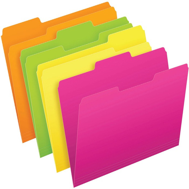 Pendaflex Glow Top Tab File Folder - 24 / Pack (PFX57100)