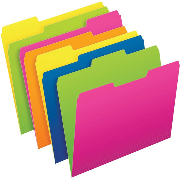 Pendaflex Twisted Glow Top Tab File Folder - 24 Pack (PFX67100)