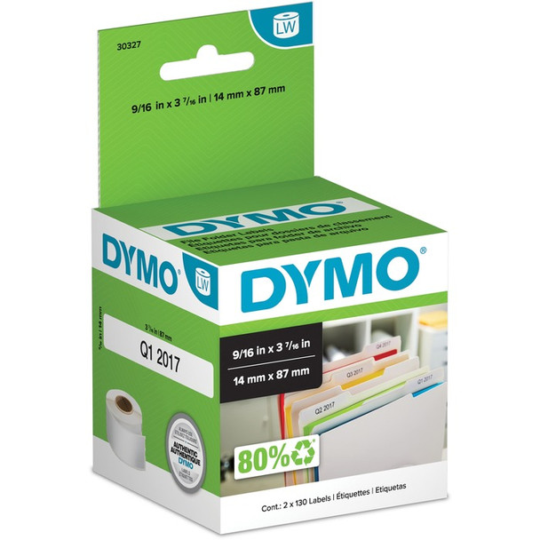 Dymo LabelWriter File Folder Labels - 260 / Box (DYM30327)