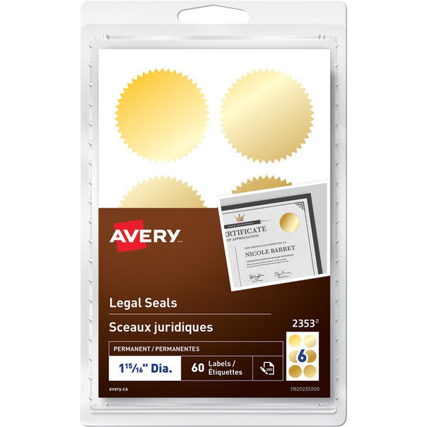 Avery Security Seal - 60 / Pack (AVE2353)