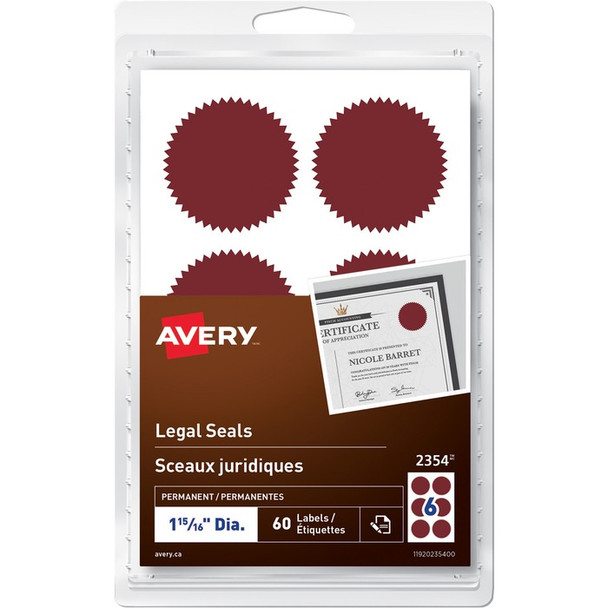 Avery Security Seal - 60 / Pack (AVE2354)