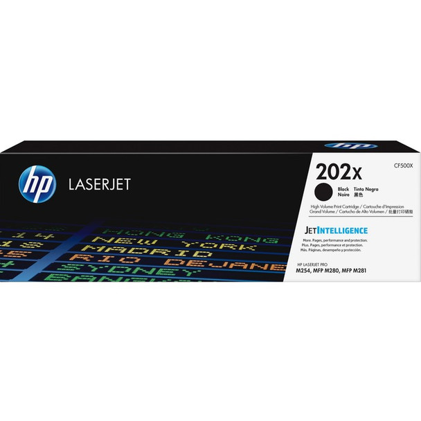 HP 202X (CF500X) Toner Cartridge - Black - 1 Each (HEWCF500X)