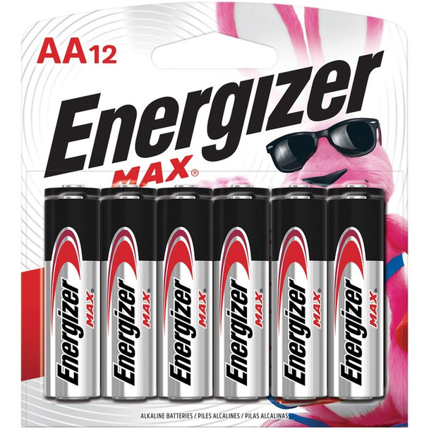 Energizer Max Plus PowerSeal AA Batteries - 12 (EVEE91BW12EM)