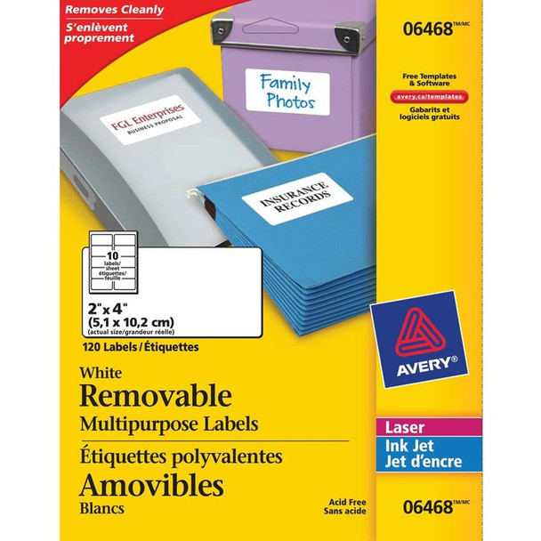 Avery File Folder Label - 1 Pack (AVE06468)