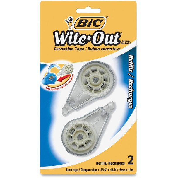 Wite-Out Correction Tape Refill Cartridge - 2 / Pack (BICRWOTRP21)