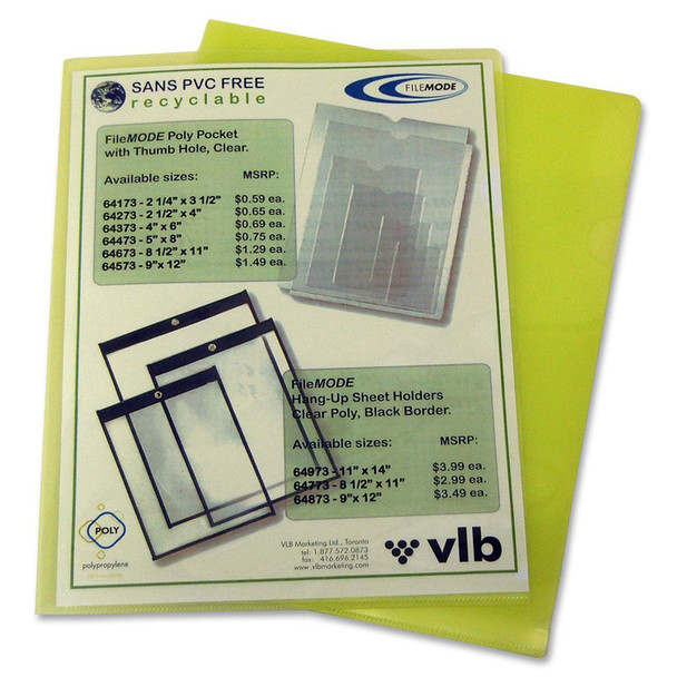 VLB Poly View Folder - 10 / Pack (VLB60276)