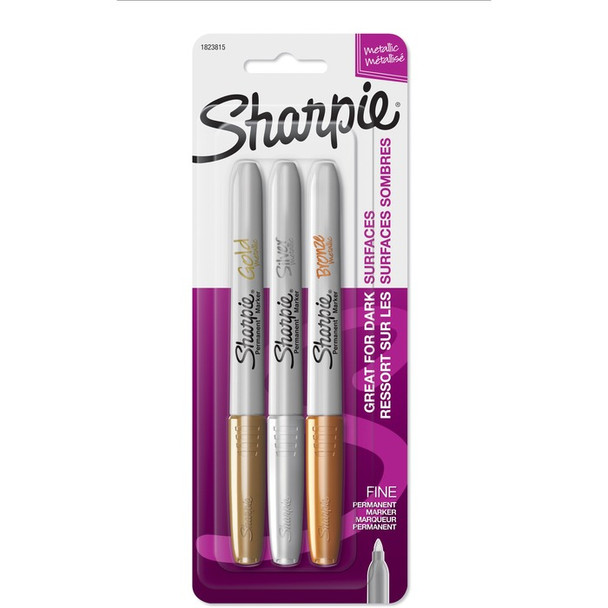 Sharpie Metallic Permanent Markers - 3 / Set (SAN1823815)