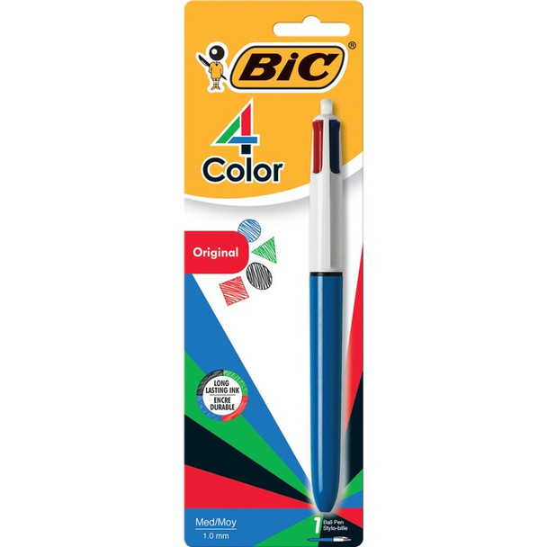 BIC 4-Color Retractable Ball Pen - 1 Each (BICMMP11)