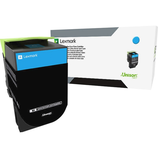 Lexmark Unison 800S2 Toner Cartridge - Cyan - 1 (LEX80C0S20)