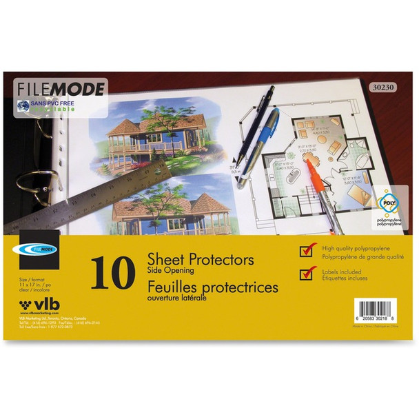 Filemode Sheet Protectors - 10 / Pack (VLB30230)