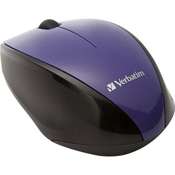 Verbatim Wireless Notebook Multi-Trac Blue LED Mouse - Purple - 1 (VER97994)