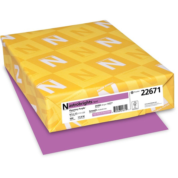 Astrobrights Inkjet, Laser Print Colored Paper - 500 / Pack (NEE22671)