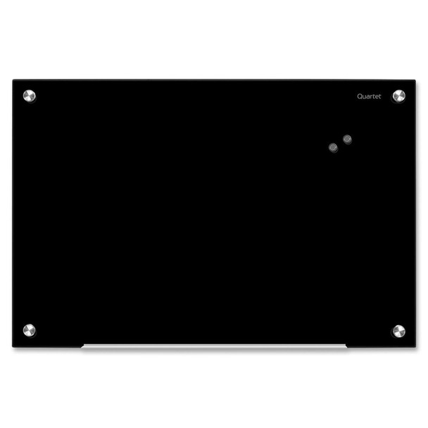 Quartet Infinity Magnetic Glass Dry-Erase Board, Black, 3' x 2' - 1 Each (QRT20119)