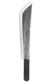 Machete Silver and Black Plastic