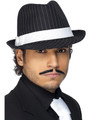 Gangster Pinstriped Trilby Hat