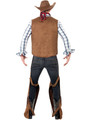 Brown Fringe Adult Cowboy Costume