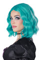 Short Wavy Turquoise Bob Wig