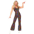 Groovy Blue Flowers Adult Costume