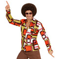 Orange 70s Groovy Style Shirt