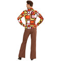 Orange 70s Groovy Style Shirt