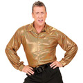 The 70s Disco Style Gold Shimmer Shirt