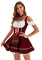 Burgundy Oktoberfest Womens Dress
