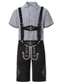 Fredrick Men’s Black Lederhosen Oktoberfest Set
