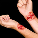 Slashed Wrist Latex Special Effects