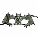 Bat Metal Black Masquerade Mask