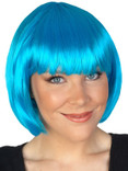 Paige Aqua Blue Costume Wig