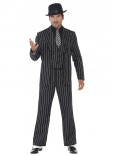 Vintage Gangster Boss Pinstriped Adult Suit