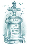 Tombstone Temporary Tattoo