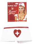 Red and White Nurse Hat