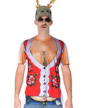 Hairy Belly Poinsettia Vest T-Shirt