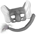 Elephant Deluxe Mask And Tail