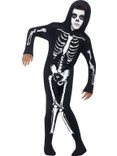 Skeleton Kids All In One Costume