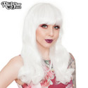 White Long Wig With Straight Fringe