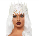 Glitter White Ice Queen Crown