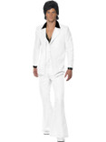 White 1970s Suit Costume - Saturday Night Fever