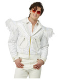White Feathered  Elton John Jacket