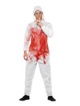 White Bloody Forensic Overall Costume