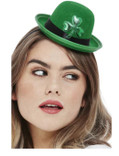 Paddy's Day Felt Green Mini Bowler Hat