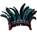 Aztec Festival Feathered Headpiece